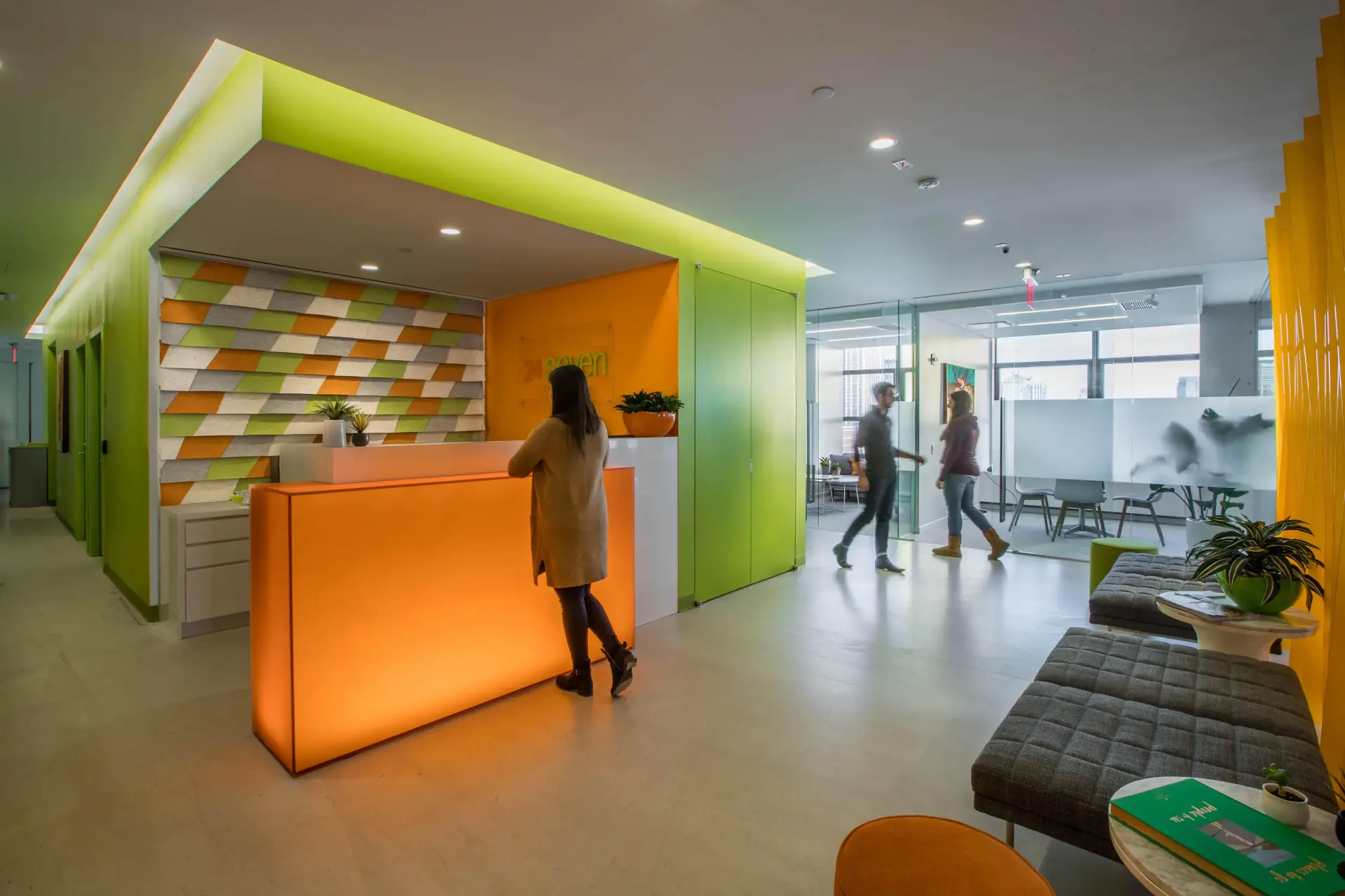 The 24 Seven office reception at 41 Madison Avenue